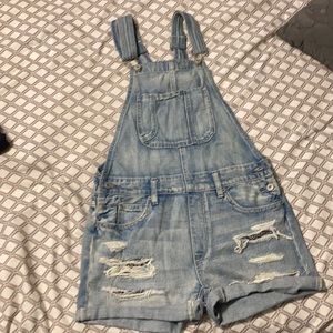 American Eagle Jean Shorts bibs size XS